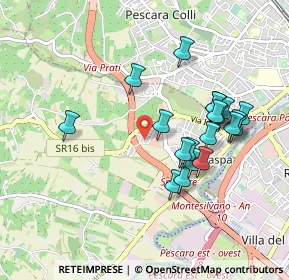 Mappa Via Vasto, 65010 Spoltore PE, Italia (0.9365)