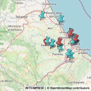 Mappa Contrada Valleria, 65017 Penne PE, Italia (16.8585)