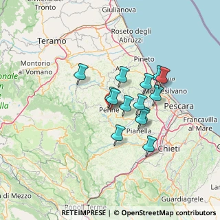 Mappa Contrada Valleria, 65017 Penne PE, Italia (10.73286)