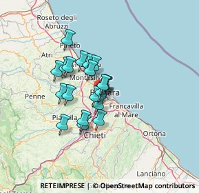 Mappa Piazza Atene, 65010 Villa Raspa PE, Italia (9.4325)