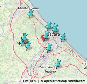 Mappa Piazza Atene, 65010 Villa Raspa PE, Italia (3.25583)