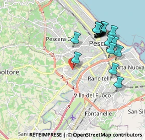 Mappa Piazza Atene, 65010 Villa Raspa PE, Italia (2.152)