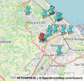 Mappa Piazza Atene, 65010 Villa Raspa PE, Italia (1.76)