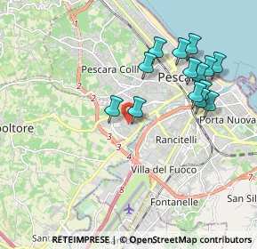 Mappa Piazza Atene, 65010 Villa Raspa PE, Italia (2.03643)