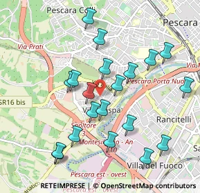 Mappa Piazza Atene, 65010 Villa Raspa PE, Italia (1.0335)