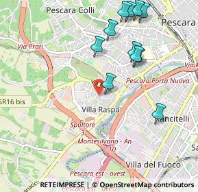 Mappa Piazza Atene, 65010 Villa Raspa PE, Italia (1.15091)