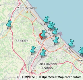 Mappa Via Bari, 65010 Spoltore PE, Italia (4.16583)