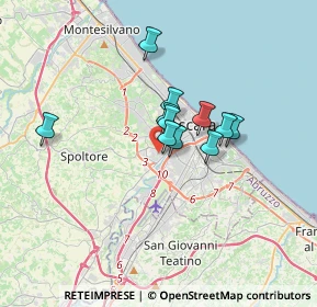 Mappa Via Bari, 65010 Villa Raspa PE, Italia (2.38545)