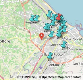 Mappa Via Bari, 65010 Villa Raspa PE, Italia (1.8405)