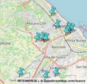 Mappa Via Bari, 65010 Villa Raspa PE, Italia (2.14417)