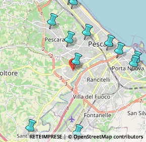 Mappa Via Bari, 65010 Villa Raspa PE, Italia (2.72083)