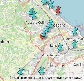 Mappa Via Bari, 65010 Spoltore PE, Italia (2.446)