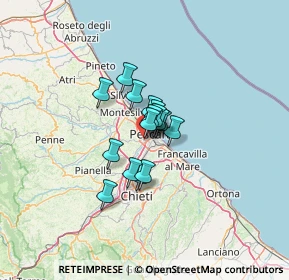 Mappa Via Bari, 65010 Spoltore PE, Italia (7.14375)