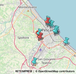 Mappa Via Montella, 65010 Pescara PE, Italia (3.06917)