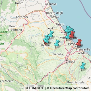 Mappa Via Bernardo Castiglione, 65017 Penne PE, Italia (16.60846)