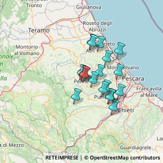 Mappa Via Bernardo Castiglione, 65017 Penne PE, Italia (11.40833)