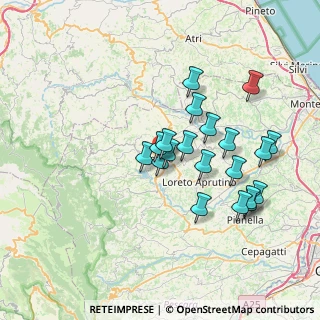 Mappa Via Bernardo Castiglione, 65017 Penne PE, Italia (6.8675)