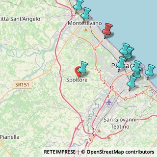 Mappa Via Montesecco, 65010 Spoltore PE, Italia (5.62692)