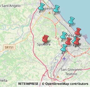 Mappa Via Montesecco, 65010 Spoltore PE, Italia (4.49364)