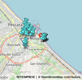 Mappa Viale Figlia di Jorio, 65126 Pescara PE, Italia (1.3455)