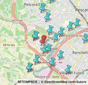 Mappa Via Dublino, 65010 Villa Raspa PE, Italia (1.054)