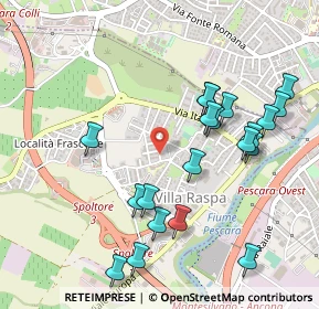 Mappa Via Dublino, 65010 Villa Raspa PE, Italia (0.5525)