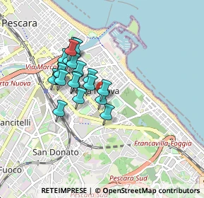 Mappa Via Alessandro Valignani, 65126 Pescara PE, Italia (0.723)