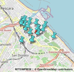 Mappa Via Alessandro Valignani, 65126 Pescara PE, Italia (0.667)