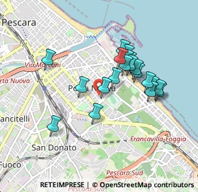 Mappa Via Alessandro Valignani, 65126 Pescara PE, Italia (0.7915)