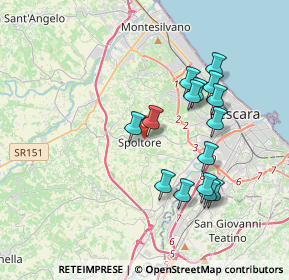 Mappa Via Giosuè Carducci, 65010 Spoltore PE, Italia (3.61133)