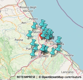 Mappa Via Giosuè Carducci, 65010 Spoltore PE, Italia (9.3845)