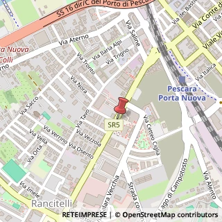 Mappa Via Tiburtina Valeria, 75, 65128 Pescara, Pescara (Abruzzo)