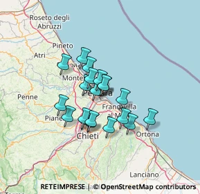 Mappa Via Giuseppe Misticoni, 65127 Pescara PE, Italia (9.8195)