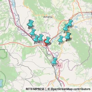 Mappa A1 Milano - Napoli, 01028 Orte VT, Italia (6.90833)
