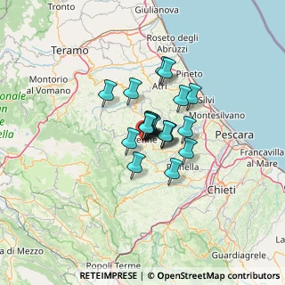 Mappa Via Serafino Razzi, 65017 Penne PE, Italia (7.4345)