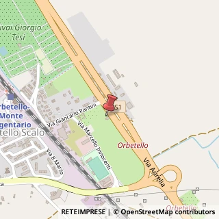 Mappa Via Aurelia, 38, 58015 Orbetello Scalo GR, Italia, 58015 Orbetello, Grosseto (Toscana)