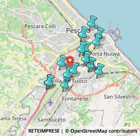 Mappa 65128 Pescara PE, Italia (1.35813)