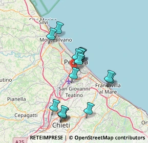 Mappa 65128 Pescara PE, Italia (6.68133)