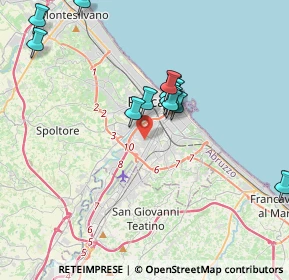 Mappa 65128 Pescara PE, Italia (3.64429)