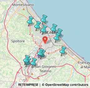 Mappa 65128 Pescara PE, Italia (3.37385)