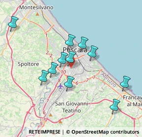 Mappa 65128 Pescara PE, Italia (3.56545)