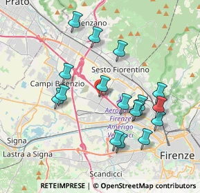 Mappa Via Volturno, 50019 Firenze FI, Italia (3.78235)
