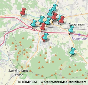 Mappa Via di Vorno, 55060 Lucca LU, Italia (3.83643)