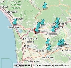 Mappa Via di Vorno, 55060 Lucca LU, Italia (15.60643)