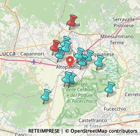 Mappa Via 7 Fratelli Cervi, 55011 Altopascio LU, Italia (5.21769)