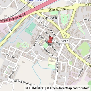Mappa Via Galileo Galilei, 2, 55011 Altopascio, Lucca (Toscana)