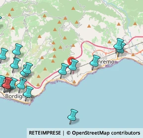 Mappa Piazza S. Sebastiano, 18038 Sanremo IM, Italia (6.07632)