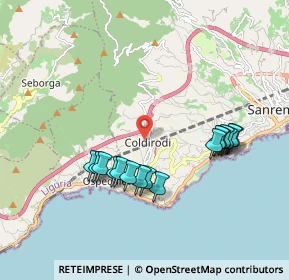 Mappa Via Maurixe, 18038 Sanremo IM, Italia (1.86875)