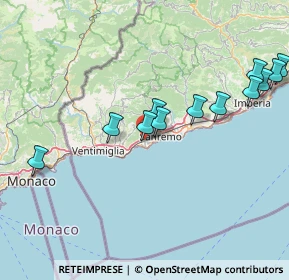 Mappa Via Maurixe, 18038 Sanremo IM, Italia (16.96417)