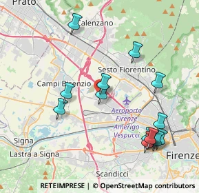 Mappa Via Danubio, 50019 Sesto Fiorentino FI, Italia (4.42286)